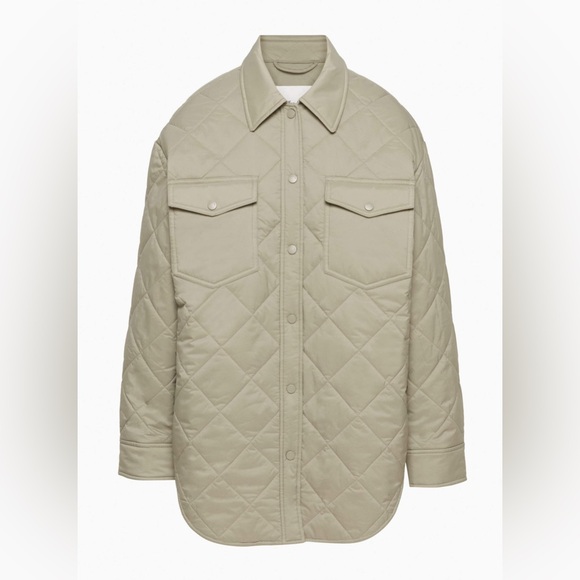 Aritzia Jackets & Blazers - Aritzia Quilted Jacket in Dry Basil Green. NWT.